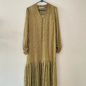 🌼Zara Printed Maxi Shirt Dress Never Worn